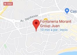 Mapa de Fontanería Morant Group en Calp